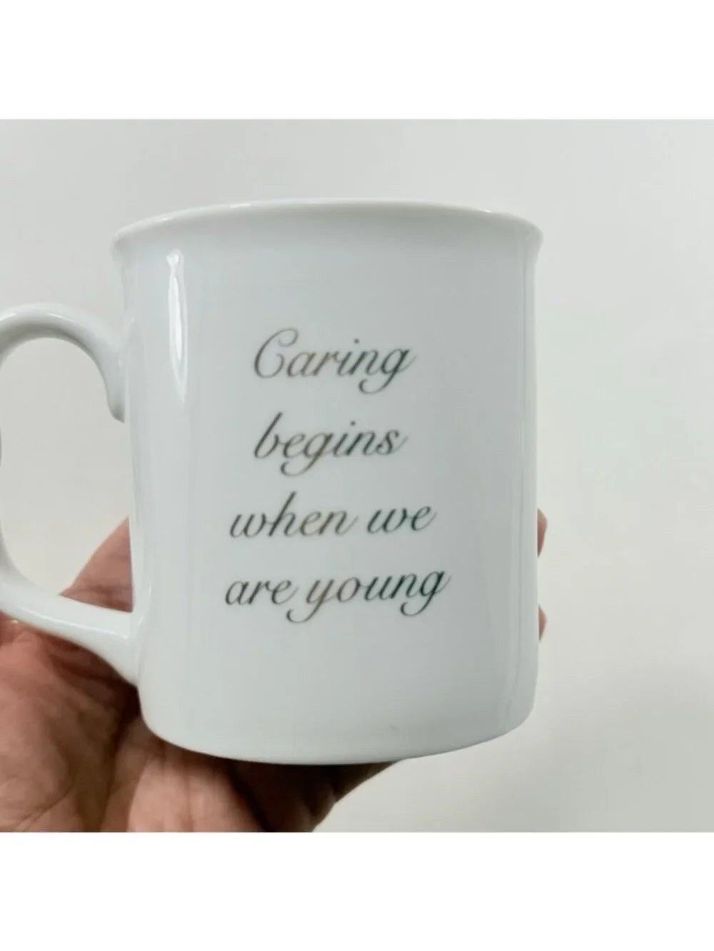 Vintage Richard Judson Zoland Childhood Dreams Mug 75921 Quote Caring Young Kid